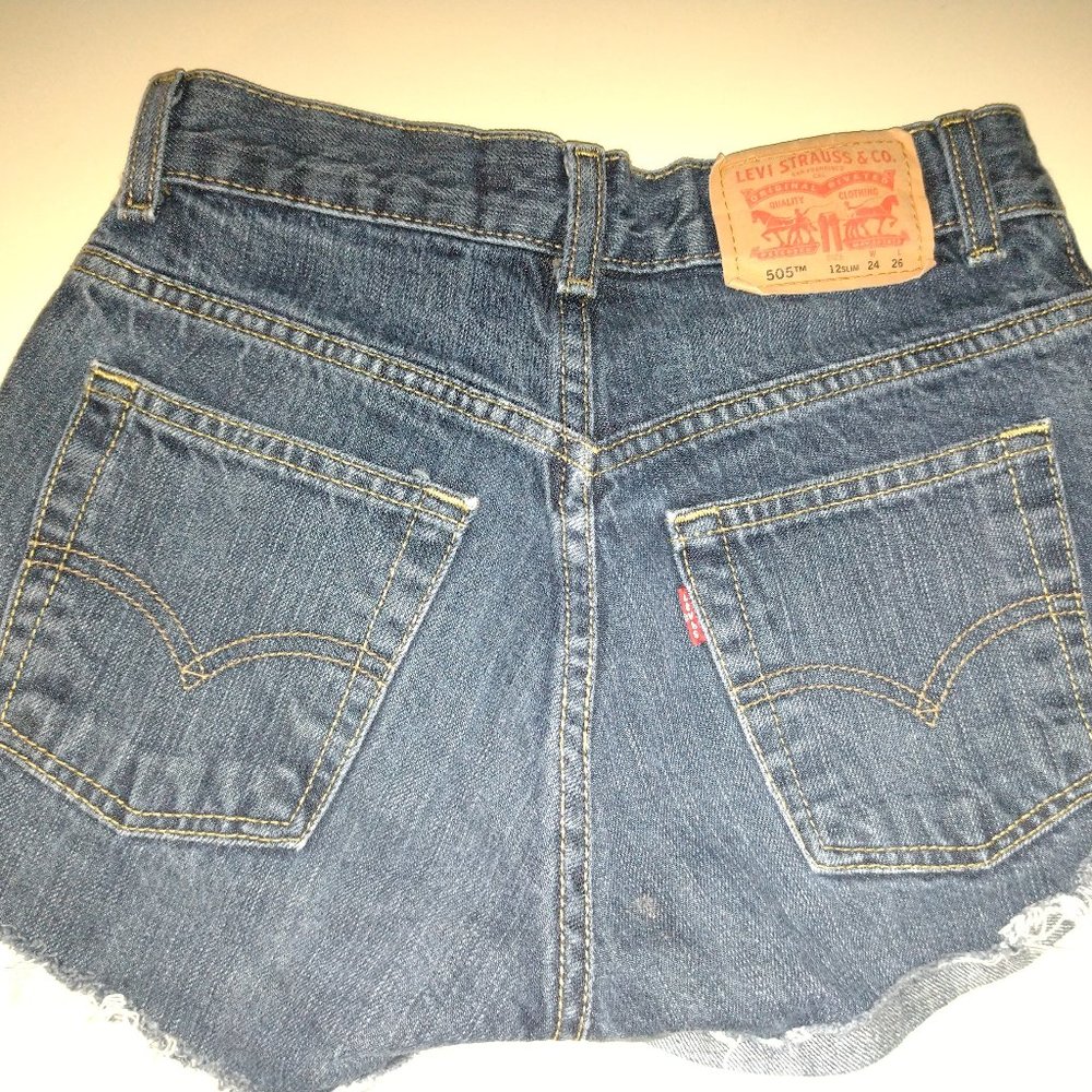 Levis blue jean shorts